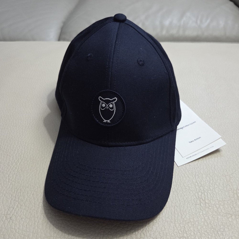 NWT - Knowledge Cotton Apparel Unisex Owl Logo Baseball Cap